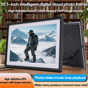 10.1-Inch Smart <strong>Digital</strong> Photo <strong>Frame</strong> <strong>with</strong> Touch <strong>Screen</strong> WIFI Transmission MP3 Audio AVI Video Format Plastic Electronic Album - Product Image 2