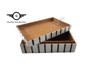 Caja de Joyería Rectangular de Madera y Hueso de Camello, Diseño de Primera Calidad, Artesanía de Calidad para Decoración del Hogar, Almacenamiento, Logotipo Personalizado para Regalos - Product Image 5