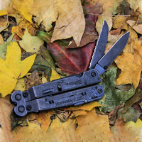 SOG PowerAssist Pocket Multi-Tool Pliers 16-en-1 Ensemble d'outils utilitaires avec gaine EDC pour réparation quotidienne en plein air (B66N-CP), Noir