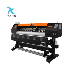 Potry kỹ thuật số dệt nhiệt chuyển nhãn máy với duy nhất đầu in cuộn để cuộn lớn Định dạng thăng hoa máy in