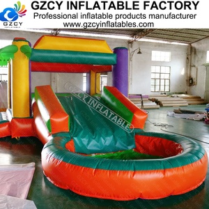 Parc aquatique gonflable <span class=keywords><strong>avec</strong></span> <span class=keywords><strong>toboggan</strong></span>, trampoline et <span class=keywords><strong>piscine</strong></span> - Product Image 4