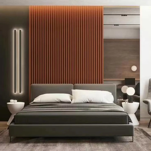 Paneles WPC con <span class=keywords><strong>Diseño</strong></span> <span class=keywords><strong>de</strong></span> Rejillas, Panel Decorativo para Pared con Varios Patrones para Combinar con <span class=keywords><strong>Diferentes</strong></span> <span class=keywords><strong>Estilos</strong></span> <span class=keywords><strong>de</strong></span> <span class=keywords><strong>Diseño</strong></span> - Product Image 2
