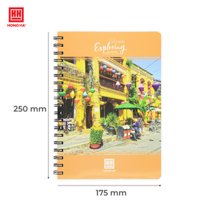 Hong Ha Landscape Spiral <b>Notebook</b> with Waterproof Laminated <b>Hardcover</b> High Brightness Paper and Wide Writing Space - Product Image 4