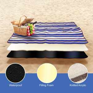 Extra Large <b>Blanket</b> Waterproof Sand Proof Foldable Outdoor <b>Picnic</b> Mat Dual Layer Beach Camping Travel Rug - Product Image 2