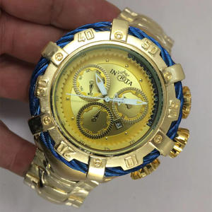 Montre de sport pour homme INVIC, à vente chaude, écologique, boîtier en alliage, grand cadran, bracelet en acier inoxydable, non mécanique - Product Image 5