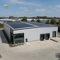 Nave Industrial Metálica Personalizada con Energía Solar y Grúa para Taller de Estructuras de Acero