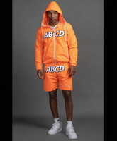 Logo personnalisé Hommes Veste Short Reflect Survêtement Marque Vêtements d'Été Tenues Décontracté Deux Pièces Hommes Survêtement Réfléchissant Ensembles