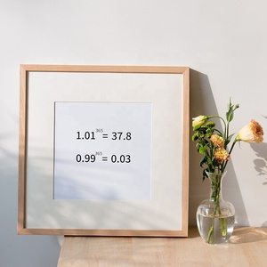 Trung Quốc Tranh thư pháp khung gỗ rắn khung hình vuông khung hình treo tường - Product Image 6