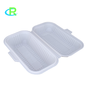 Fiambreras desechables biodegradables para restaurante, contenedor de comida de almidón de maíz con concha de plástico - Product Image 3