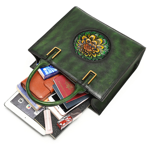 Borsa di design <span class=keywords><strong>Vintage</strong></span> in rilievo borsa a tracolla in pelle di lusso <span class=keywords><strong>borse</strong></span> in vera pelle da donna - Product Image 4