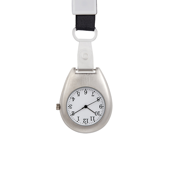 Antique Quartz Zinc Alloy & Stainless Steel Hanging Nurse Pocket Watch with Rubber Band Multicolor 4GB Flash Disk Not Waterproof