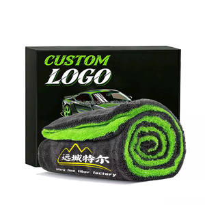 ผ้าขนหนูเช็ดรถไมโครไฟเบอร์ขนาด60x90 1200 GSM 1400 GSM ขนาด60x90กรัม - Product Image 1