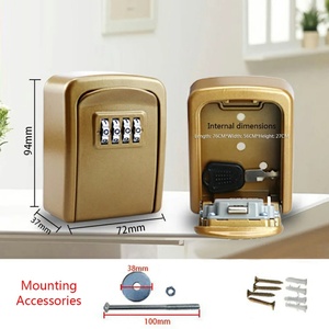 Mini Key <b>Box</b> Password <b>Lock</b> Door Cat Eye Outdoor Wall Mounted Anti-theft Key <b>Lock</b> <b>Box</b> Home Office Indoor Security - Product Image 4