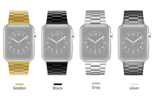 Keepwin orologio di natale largo lucido <span class=keywords><strong>cinturino</strong></span> in acciaio inossidabile <span class=keywords><strong>cinturino</strong></span> ad anello <span class=keywords><strong>cinturino</strong></span> dorato e <span class=keywords><strong>nero</strong></span> per <span class=keywords><strong>Apple</strong></span> 9 8 7 6 5 4 SE - Product Image 4