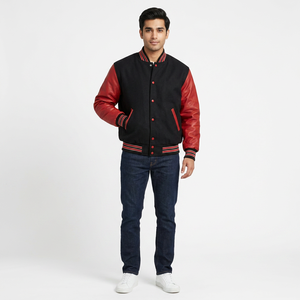 Wholesale High Quality Brown <b>White</b> Unisex Fashion Custom Logo Casual OEM Chenille Letterman Varsity <b>Jackets</b> <b>Men</b> Women Stand - Product Image 1