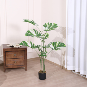 Fleurs artificielles extérieur intérieur en plastique Pot d'olivier décoration de la maison décoration de mariage - Product Image 3