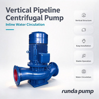 Pompe centrifuge verticale ISG à structure compacte et à économie d'énergie pour système de circulation d'eau dans les bâtiments