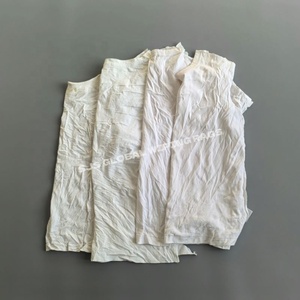 Trapos de Camiseta de Algodón Blanco Reciclado 100% (5kg-25kg) para Limpieza Industrial Absorbente - Product Image 1