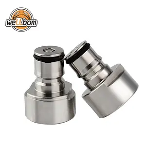 Carbonation Cap Ball Lock Post for Keg Coupler Kit Cornelius Type Ball Lock Quick Disconnect Conversion Kit for Liquid and Gas