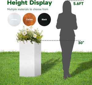 Nuevas Columnas Cuadradas Romanas Blancas Altas de PVC Clásico para Decoración de Escenarios y Accesorios de Boda - Product Image 3