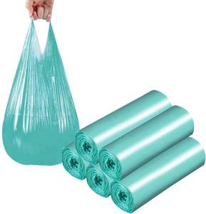 Bolsas de basura personalizables Huamaohengchun, 5 rollos/100 unidades para cocinas, baños, oficinas y más. - Product Image 1