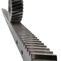 Crémaillère hélicoïdale CNC personnalisable 50x50/60x60, en acier, avec traitement thermique et usinage par hélicoïlage