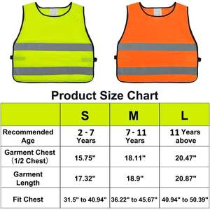 2025 personnalisé enfants gilet réglable réfléchissant Costume de Construction respirant en vert néon pour les activités de nuit en plein air - Product Image 5