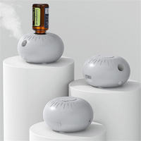 Bulle d'huile pure sans eau montée sur voiture diffuseur d'huile essentielle automatique domestique Rechargeable silencieux Mini nébuliseur de voiture Portable
