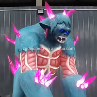 Modèle de gorille animatronique interactif pour maison hantée ou accessoire de démon animatronique réaliste pour divertir les personnes
