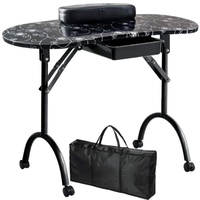 Portable Pliable Manucure Table Station Bureau Mobile pour La Maison Spa Salon De Beauté Tables À Ongles