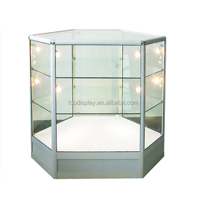 Vitrine en verre d'affichage de magasin de fumée haut de gamme usine prix de gros personnalisé <span class=keywords><strong>comptoir</strong></span> d'affichage en verre - Product Image 2