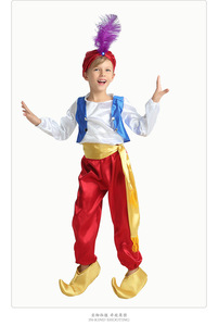 Costume de fête de carnaval moyen-orient <span class=keywords><strong>arabe</strong></span> garçon Aladdin lampe magique drame scène Performance Cosplay robe - Product Image 2