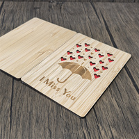 Artisanat en bois de bambou gravé romantique pour la Saint-Valentin, pour lui et pour elle, cadeaux d'amour personnalisés pour petit ami et petite amie