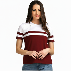 Venta al por mayor de camisetas ecológicas de las mujeres de alta calidad de tela suave superventas fácil de usar para uso al aire libre Servicio OEM disponible - Product Image 1