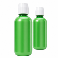 Bouteille en plastique scellée cylindrique de 500 ml, qualité alimentaire PET, pour bain de bouche, soin buccal, liquide nettoyant