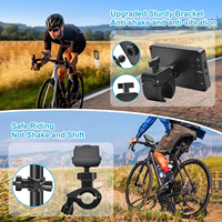 PZvision Fahrradspiegel Fahrrad-Rückfahrkamera Nachtsicht-Spiegelkamera mit Weitwinkel 1080P Monitor