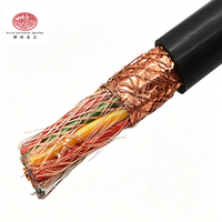 Câble informatique industriel DJYVP blindé en tresse de cuivre, isolation PE, gaine PVC, basse tension 300/500V, V-0, ignifuge