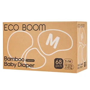 ECO BOOM Supplier Organic Diapers Chlorine Free Viscose Bamboo Baby Nappies