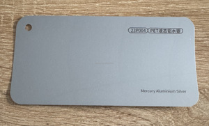 Bán buôn Pet kim loại lỏng Bạc thay đổi màu sắc phim nhôm thủy ngân GT bạc ô tô vinyl xe bao bì phim - Product Image 2