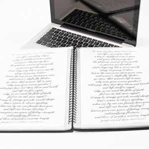 Sách Trưng Bày Điểm Đàn Piano Cỡ <span class=keywords><strong>A4</strong></span> Hai Mặt Bìa Âm Nhạc Phủ Sương Dung Tích Lớn Có Gáy Xoắn Cho Nhạc Sĩ - Product Image 4