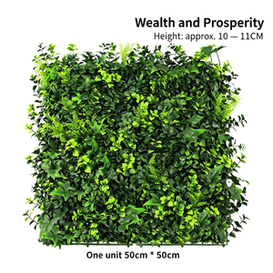 Planta Artificial Decorativa de Pared de 50*50cm, Resistente a los Rayos UV, Personalizable, para Oficina o Jardín, Planta Verde Artificial Sintética - Product Image 2