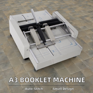 A3 PLC lõi điện tự động cuốn sách máy tính để bàn Hướng dẫn sử dụng tập sách Maker yên phẳng stapling gấp khâu mới - Product Image 2