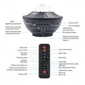 Wholesale Starry Sky Light USB Bluetooth Music Ripple Full Sky Starry Sky Light Indoor Atmosphere Light - Product Image 2