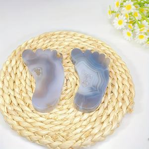 Ornements de pied en géode d'agate de qualité supérieure en gros, cadeaux de cristal de haute qualité idéaux pour les fêtes - Product Image 3
