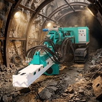 Foreuse DTH mobile à moteur diesel haute productivité pour le soutien de tunnels, le drainage et l'ancrage de trous