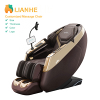 Fauteuil de massage corporel complet 4D SL Track à gravité zéro personnalisable avec taille, épaisseur, couleur et logo ajustables pour spa à domicile