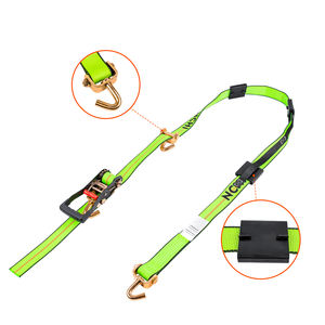 สายรัดแบบรัด 3 จุด ความแข็งแรงสูง 5000 กก. ขนาด 2 นิ้ว ทำจากโพลีเอสเตอร์ พร้อมตะขอรูปตัว J แบบหมุนได้ เพื่อการควบคุมสินค้าอย่างมีประสิทธิภาพ - Product Image 2