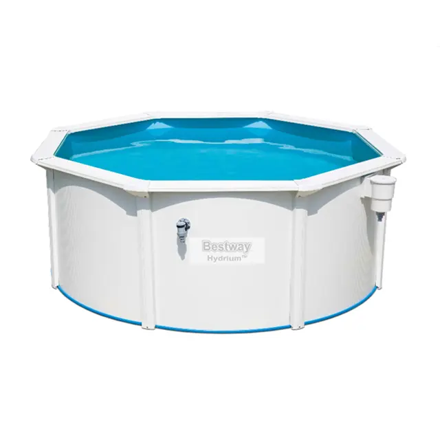 Piscina Bestway 56566 con struttura in metallo bianco 10FT/12FT/15FT/16FT/20FT/24FT