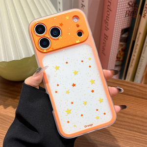 เคสสำหรับ iPhone 17 Pro Max ลายดาวกลิตเตอร์เรียบง่าย แบบสองในหนึ่ง รูแม่นยำ ปิดคลุมเต็มตัว ป้องกันการตกกระแทก - Product Image 5