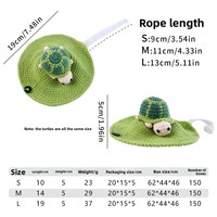 Vêtements tricotés pour tortues, fournitures pour animaux de compagnie, décorations chaudes et mignonnes pour tortues aquatiques, tortues léopard, tortues brésiliennes, tortues herbivores